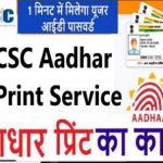 Aadhar Print Service on CSC Portal Start 2021,aadhar Pvc print