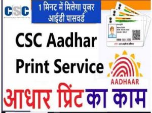 Aadhar Print service